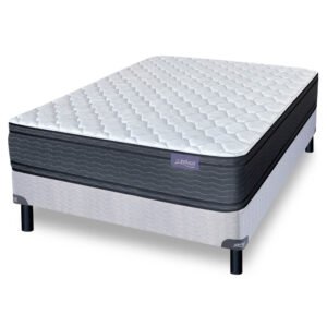 Sommier y Colchón 2 Plazas (140x190) Inducol Aural Espuma