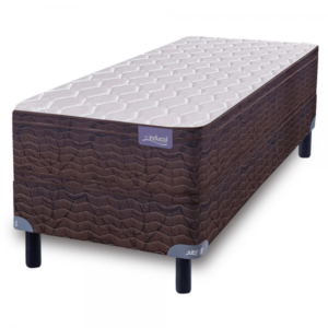 Sommier y Colchón 1 Plaza (80x190) Inducol Aural Espuma