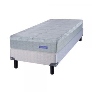 Sommier y Colchón 1 Plaza (80x190) Inducol Cardiel Espuma