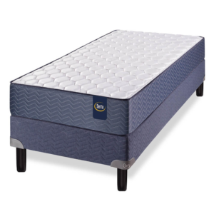 Sommier y Colchón 1 Plaza (80x190) Serta Missouri Espuma